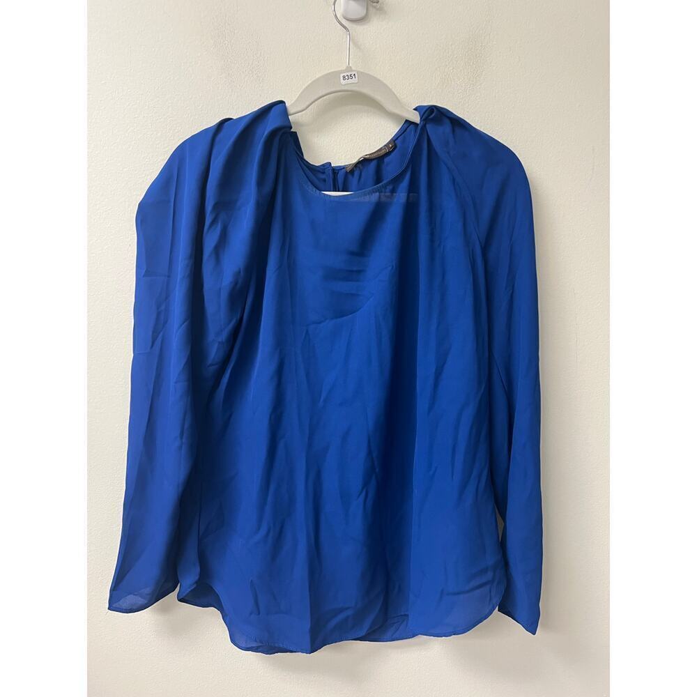Azelhazel Blue Long Sleeve Blouse Size Large